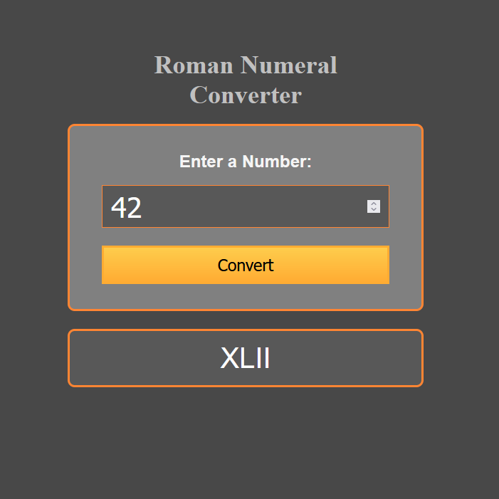 roman numeral converter