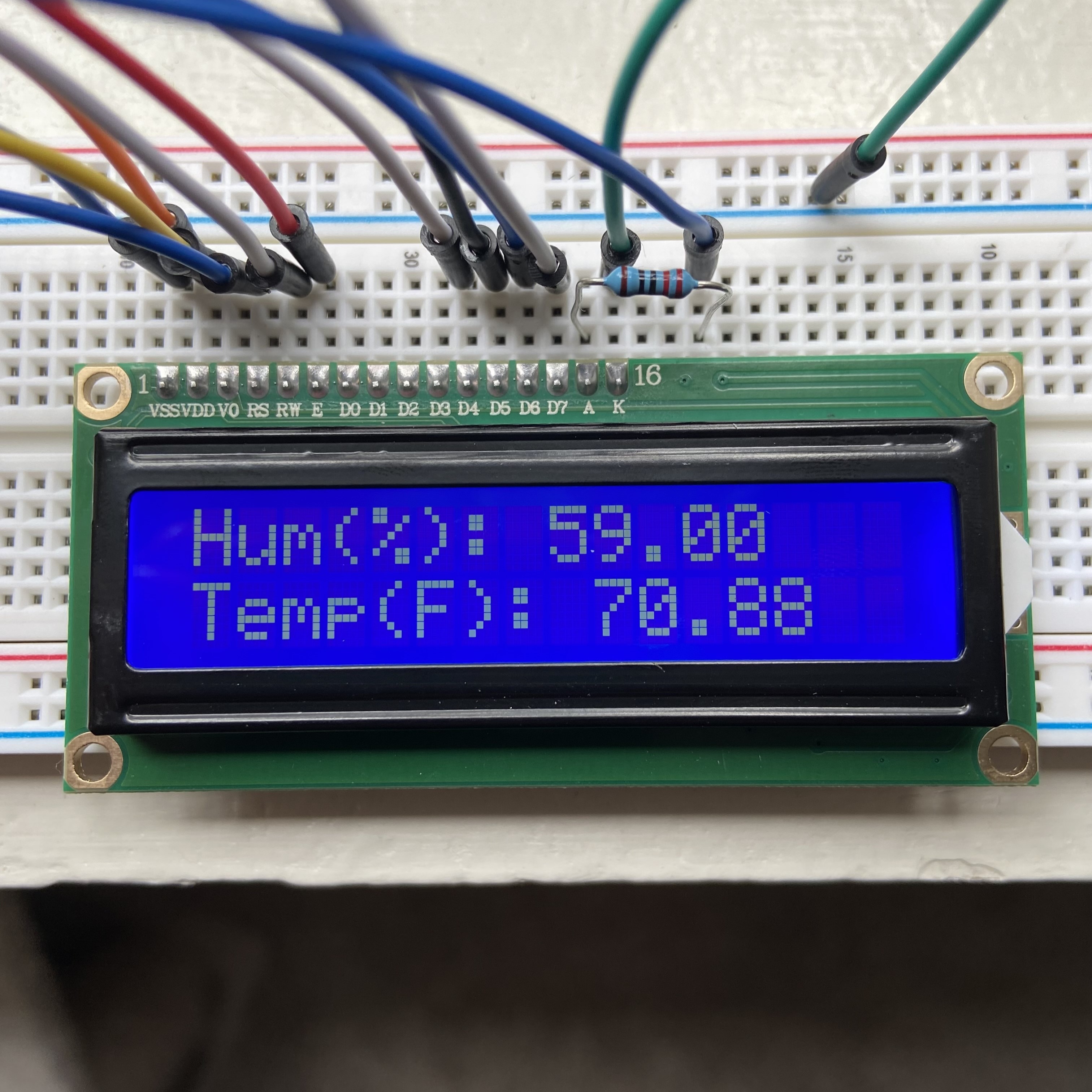 temperature humidity sensor arduino project